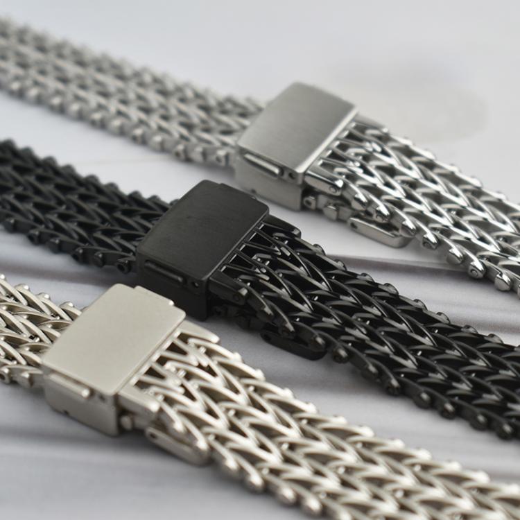 Slim Magnetic Snap Clasp Steel Mesh Metal Watch Band, For Apple Watch 46mm / 49mm / 45mm / 44mm, For Apple Watch 42mm / 41mm / 40mm / 38mm