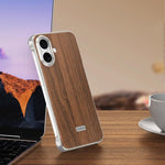 J TRIBE Metal Frameless Wood Texture MagSafe Phone Case, For iPhone 17 Pro Max, For iPhone 17 Pro, For iPhone 17, For iPhone Air, For iPhone 16 Pro Max, For iPhone 16 Pro, For iPhone 15 Pro Max, For iPhone 15 Pro