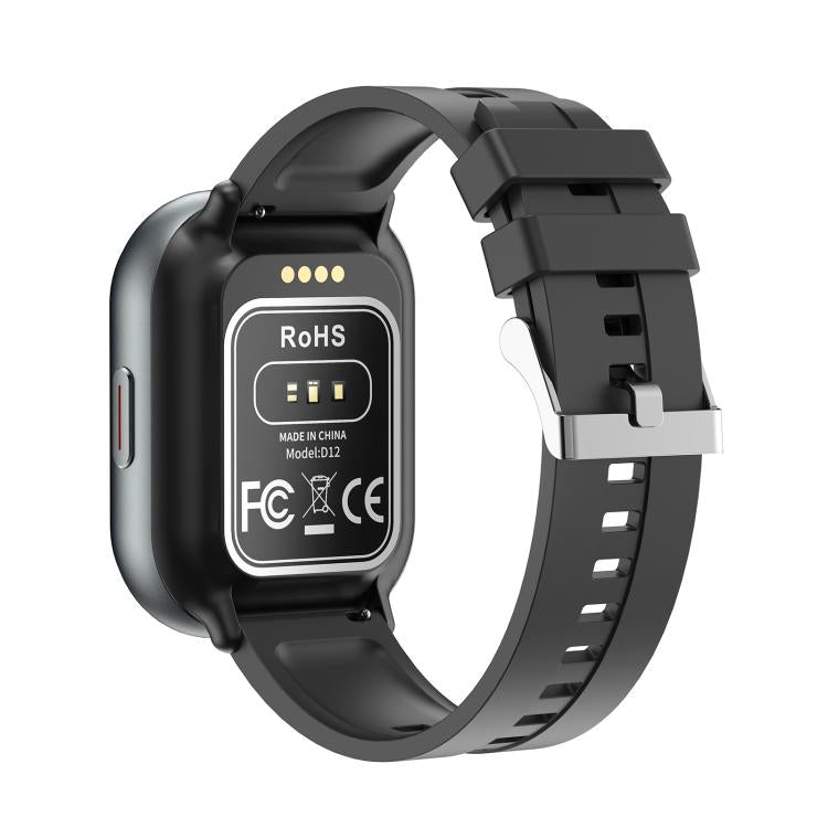 D12 2.01 inch TFT Screen Smart Bluetooth Watch & Headphone 2 in 1 Support Wireless Calling