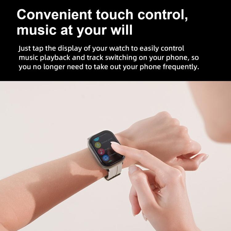 D12 2.01 inch TFT Screen Smart Bluetooth Watch & Headphone 2 in 1 Support Wireless Calling