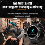 YK15 1.46 inch Round Screen Bluetooth Call GPS Sports Smart Watch