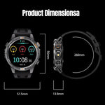 YK15 1.46 inch Round Screen Bluetooth Call GPS Sports Smart Watch