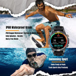 YK15 1.46 inch Round Screen Bluetooth Call GPS Sports Smart Watch