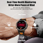 YK15 1.46 inch Round Screen Bluetooth Call GPS Sports Smart Watch