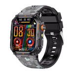 YK12 2.0 inch Screen Outdoor Sports Smart Watch IP68 Waterproof Built-in Flashlight