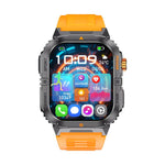 YK12 2.0 inch Screen Outdoor Sports Smart Watch IP68 Waterproof Built-in Flashlight