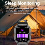 YK12 2.0 inch Screen Outdoor Sports Smart Watch IP68 Waterproof Built-in Flashlight