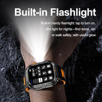 YK12 2.0 inch Screen Outdoor Sports Smart Watch IP68 Waterproof Built-in Flashlight