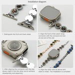 xDfind Sparkling Diamond Jewelry Metal Watch Band, For Apple Watch 42 / 44 / 45 / 46 / 49mm, For Apple Watch 38 / 40 / 41 / S11 42mm