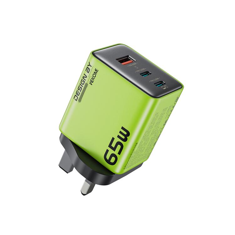 شاحن GaN WK WP-U45 Keylour 65 واط Type-Cx2، قابس الاتحاد الأوروبي، قابس المملكة المتحدة