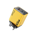 شاحن GaN WK WP-U45 Keylour 65 واط Type-Cx2، قابس الاتحاد الأوروبي، قابس المملكة المتحدة