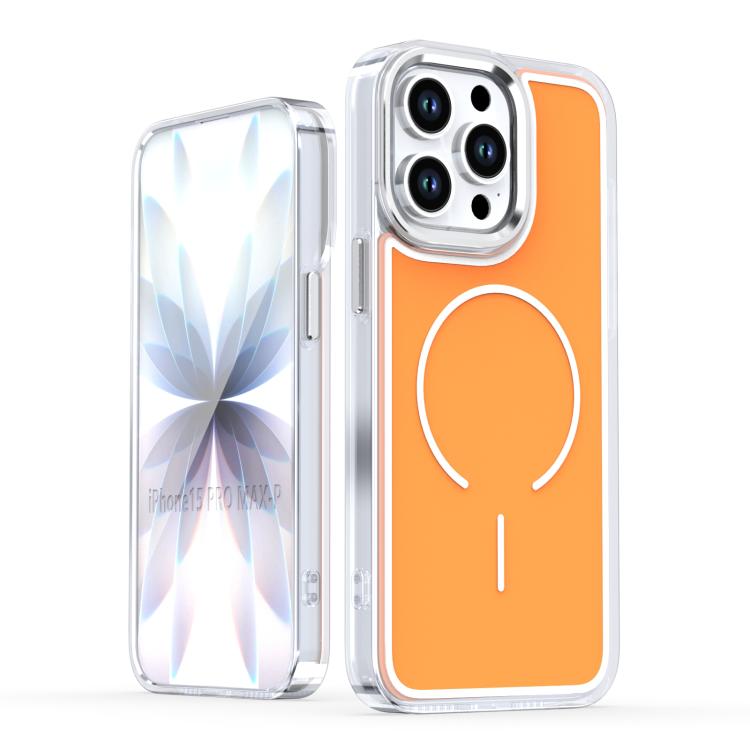 غطاء هاتف مغناطيسي MagSafe بلونين مع تأثير ظل مشرق، لهواتف iPhone 15 Pro Max، iPhone 15 Pro، iPhone 15 Plus، iPhone 15، iPhone 14 Plus، iPhone 14 / 13، iPhone 14 Pro، iPhone 14 Pro Max