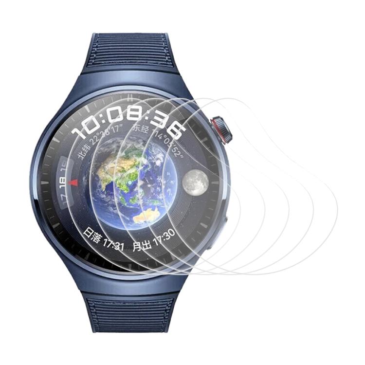 5pcs xDfind Soft Hydrogel Film Full Cover Watch Front Protector, For Huawei Watch Kids 4 Pro, For Huawei Watch D2, For Huawei Watch GT 5 46mm, For Huawei Watch GT 5 41mm, For Huawei Watch GT 4 46mm, For Huawei Watch GT 4 41mm, For Huawei Watch 4 Pro   ...
