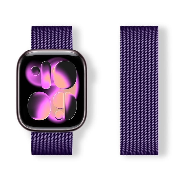 Bracelet de montre magnétique xDfind en acier inoxydable, boucle milanaise, compatible avec Apple Watch 42/44/45/46/49 mm et Apple Watch 38/40/41/S11 42 mm.