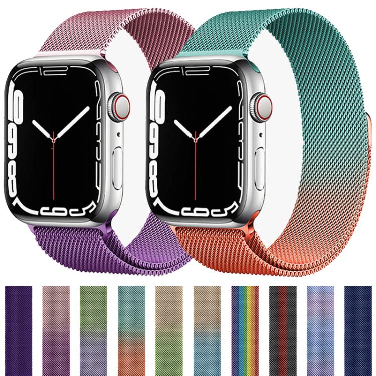 Bracelet de montre magnétique xDfind en acier inoxydable, boucle milanaise, compatible avec Apple Watch 42/44/45/46/49 mm et Apple Watch 38/40/41/S11 42 mm.