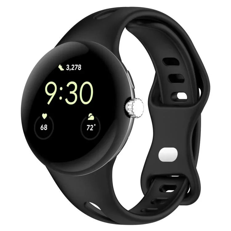 xDfind Small Waist Butterfly Buckle Silicone Watch Band, For Google Pixel Watch 4 / 3 / 2 / 1 41mm