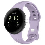 xDfind Silikon-Uhrenarmband mit schmalem Taillenverschluss und Schmetterlingsschnalle, passend für Google Pixel Watch 4 / 3 / 2 / 1 (41 mm)