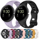 xDfind Small Waist Butterfly Buckle Silicone Watch Band, For Google Pixel Watch 4 / 3 / 2 / 1 41mm