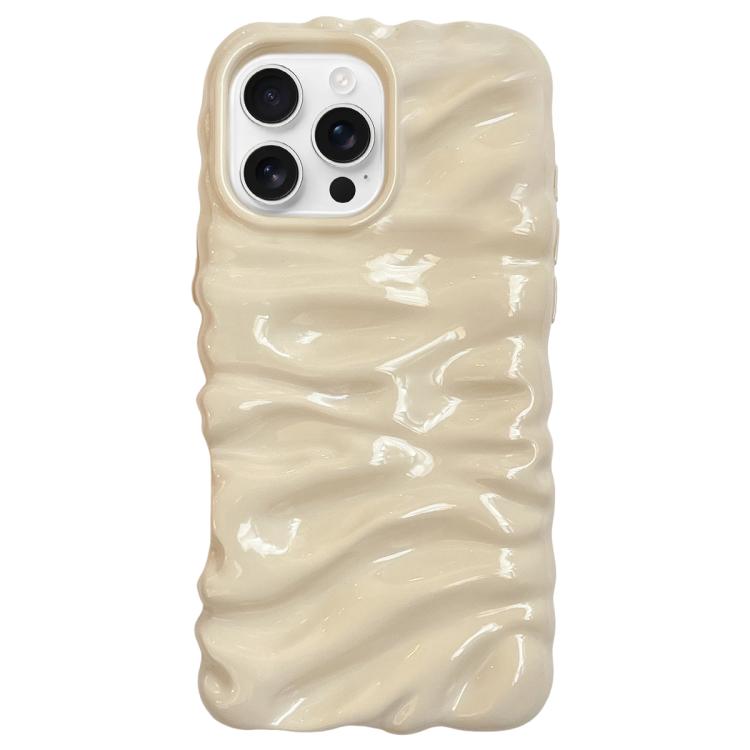 Cream Texture Electroplating TPU Full Coverage Phone Case, For iPhone 17, For iPhone 16 Pro Max