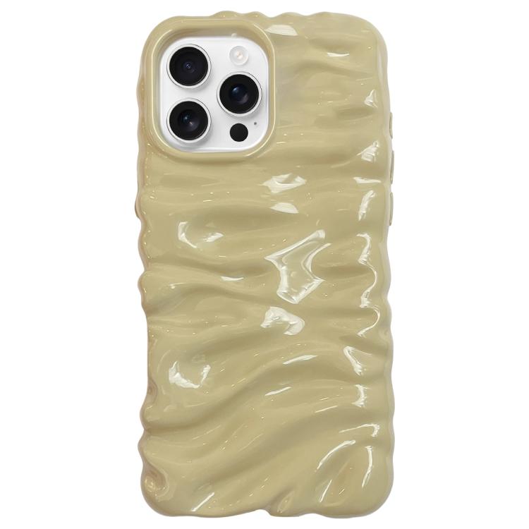 Cream Texture Electroplating TPU Full Coverage Phone Case, For iPhone 17, For iPhone 16 Pro Max