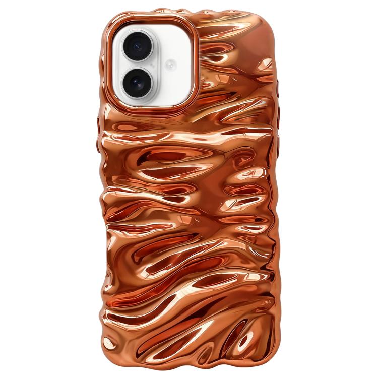 Cream Texture Electroplating TPU Full Coverage Phone Case, For iPhone 17, For iPhone 16 Pro Max, For iPhone 16 Pro, For iPhone 16, For iPhone 15 Pro Max