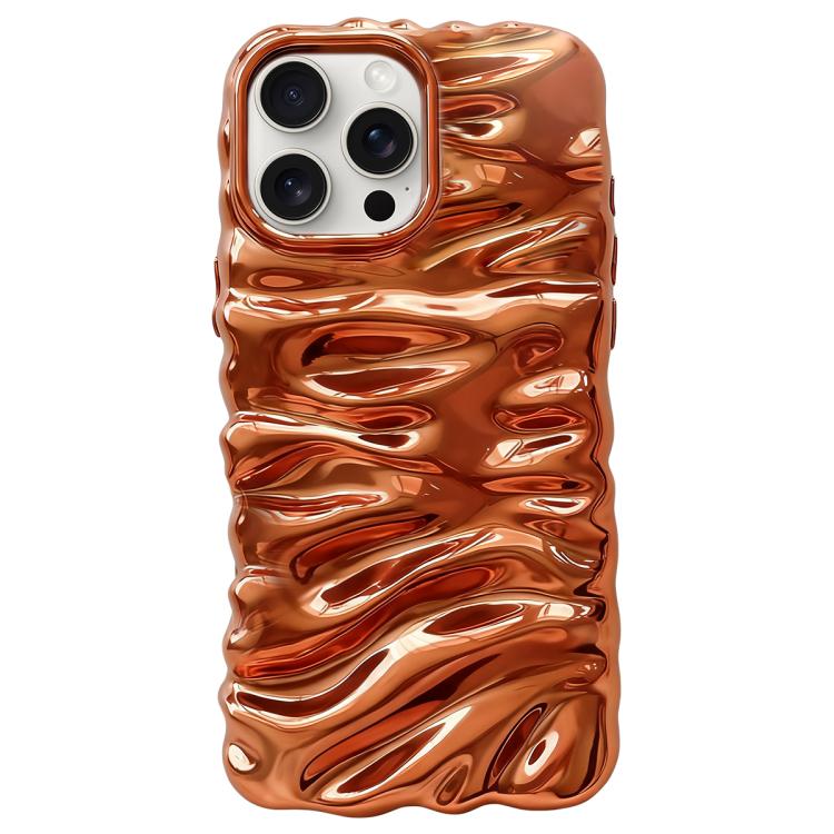 Cream Texture Electroplating TPU Full Coverage Phone Case, For iPhone 17, For iPhone 16 Pro Max, For iPhone 16 Pro, For iPhone 16, For iPhone 15 Pro Max