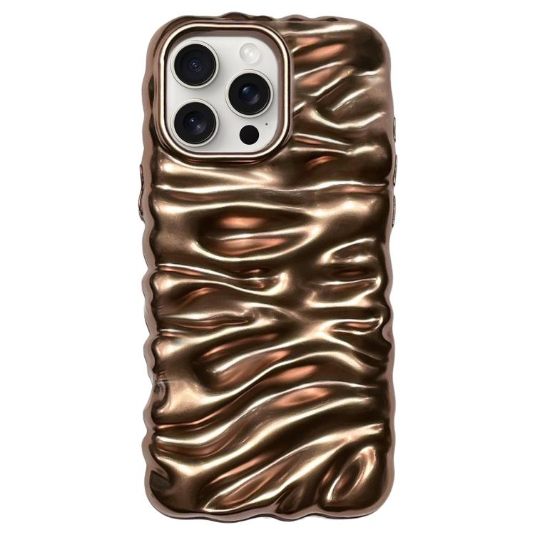 Cream Texture Electroplating TPU Full Coverage Phone Case, For iPhone 17, For iPhone 16 Pro Max, For iPhone 16 Pro, For iPhone 16, For iPhone 15 Pro Max
