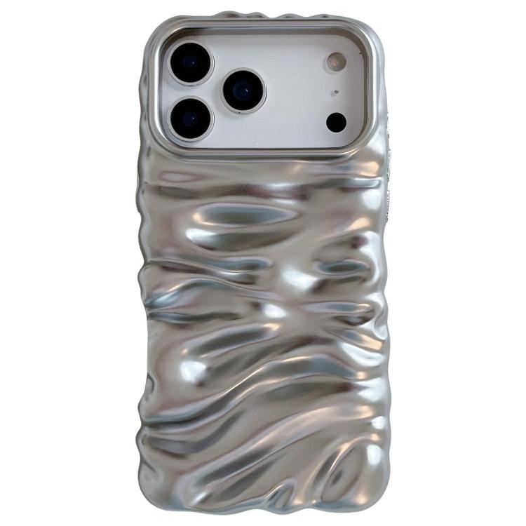 غطاء هاتف من TPU بتغطية كاملة وطلاء كهربائي بنسيج كريمي، لهواتف iPhone 17 وiPhone 16 Pro Max
