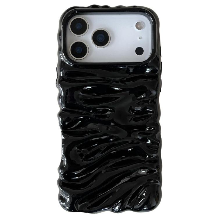 غطاء هاتف من TPU بتغطية كاملة وطلاء كهربائي بنسيج كريمي، لهواتف iPhone 17 وiPhone 16 Pro Max