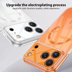 غطاء هاتف شفاف مغناطيسي مع MagSafe بنمط قرص مضغوط من GKK Phantom، لهواتف iPhone 17 Pro Max وiPhone 17 Pro