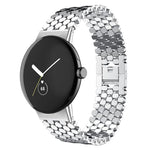 xDfind Fish Scale Texture Metal Watch Band, For Google Pixel Watch 4 / Watch 3 45mm, For Google Pixel Watch 4 / 3 / 2 / 1 41mm