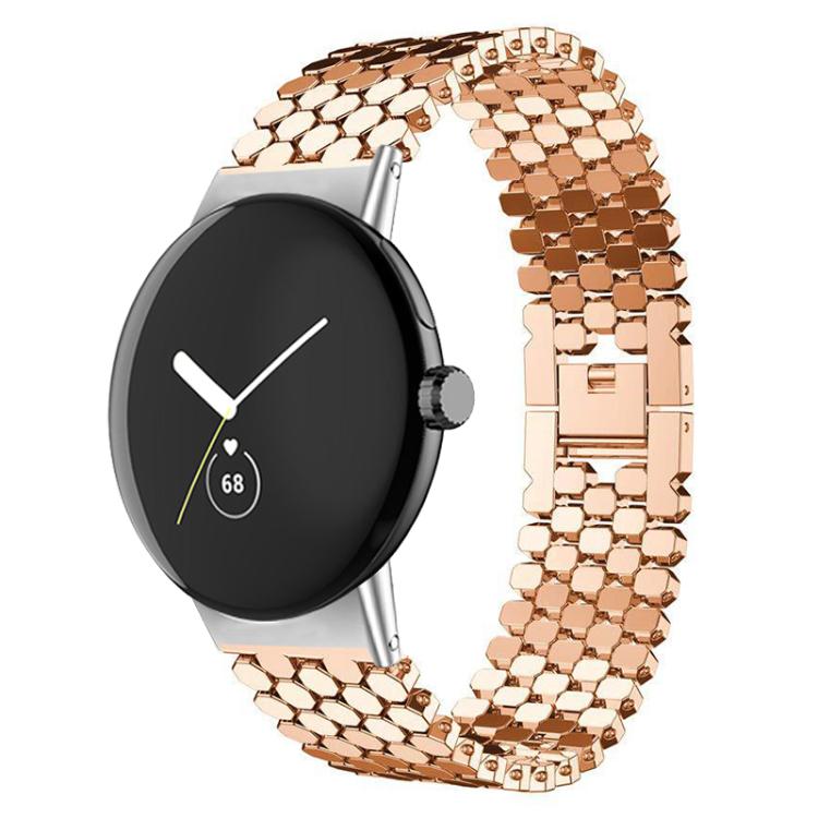 xDfind Fish Scale Texture Metal Watch Band, For Google Pixel Watch 4 / Watch 3 45mm, For Google Pixel Watch 4 / 3 / 2 / 1 41mm