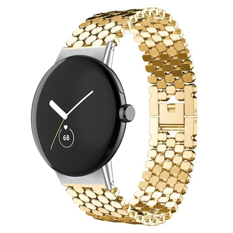 xDfind Fish Scale Texture Metal Watch Band, For Google Pixel Watch 4 / Watch 3 45mm, For Google Pixel Watch 4 / 3 / 2 / 1 41mm