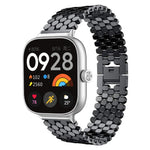xDfind Fish Scale Texture Metal Watch Band, For Xiaomi Band 10 Pro/9 Pro/Redmi Watch 6/5, For Redmi Watch 3 Active / Watch 3 Lite, For Redmi Watch 3