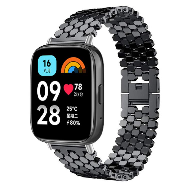 xDfind Fish Scale Texture Metal Watch Band, For Xiaomi Band 10 Pro/9 Pro/Redmi Watch 6/5, For Redmi Watch 3 Active / Watch 3 Lite, For Redmi Watch 3