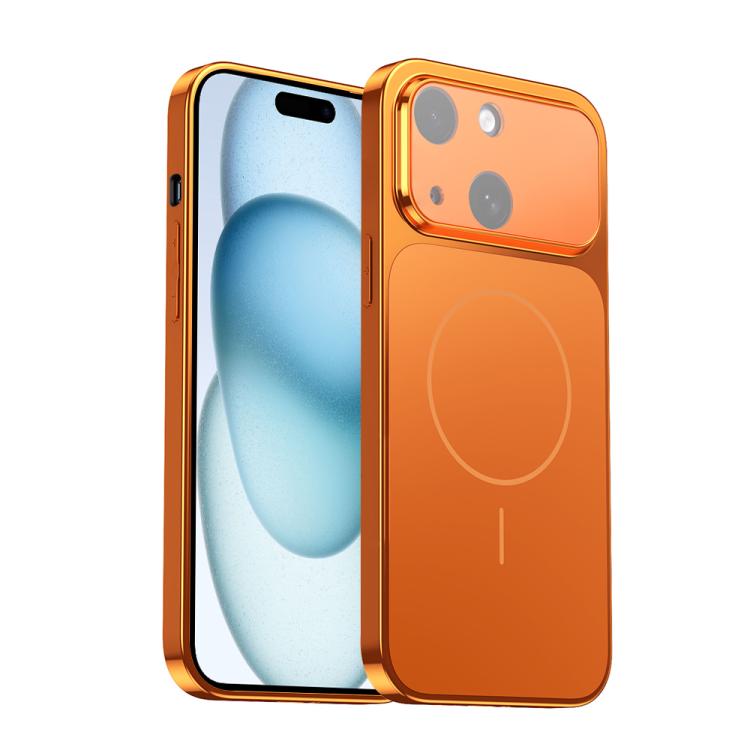 غطاء هاتف مع نافذة كبيرة مطلية بزجاج Corning وMagSafe، لهواتف iPhone 15 وiPhone 14 وiPhone 14 Pro وiPhone 14 Pro Max وiPhone 13 Pro Max وiPhone 13 Pro وiPhone 13 وiPhone 12 وiPhone 12 Pro Max