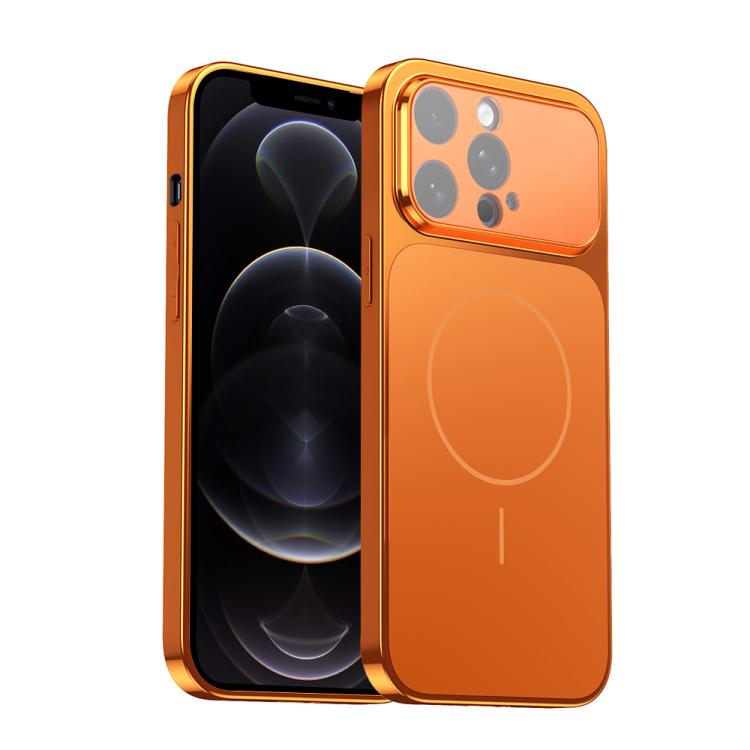 Corning Glass Plating Large Window MagSafe Phone Case, For iPhone 12 Pro, For iPhone 11 Pro Max, For iPhone 11