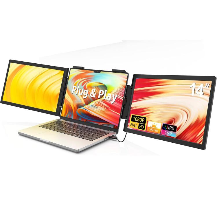 Z140A01D 14-inch 1080P Dual-screen Portable Monitor for Laptop Expansion, 14 inch 1080P