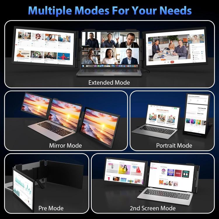 Z140A01D 14-inch 1080P Dual-screen Portable Monitor for Laptop Expansion, 14 inch 1080P