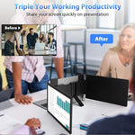 Z140A01D 14-inch 1080P Dual-screen Portable Monitor for Laptop Expansion, 14 inch 1080P