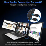 Z140A01D 14-inch 1080P Dual-screen Portable Monitor for Laptop Expansion, 14 inch 1080P