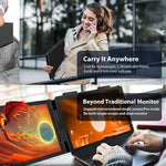 Z140A01D 14-inch 1080P Dual-screen Portable Monitor for Laptop Expansion, 14 inch 1080P