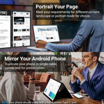 S156P31D 15.6 inch 1080P Dual Screen Foldable Portable Monitor with Holder, 15.6 inch 1080P