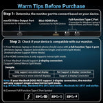 S156P31D 15.6 inch 1080P Dual Screen Foldable Portable Monitor with Holder, 15.6 inch 1080P