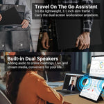 S156P31D 15.6 inch 1080P Dual Screen Foldable Portable Monitor with Holder, 15.6 inch 1080P