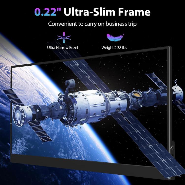 P161Q10G 16.1 inch 2.5K Portable Monitor 144Hz Extended Screen, 16.1 inch 2.5K 144Hz