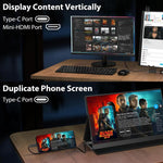 P161Q10G 16.1 inch 2.5K Portable Monitor 144Hz Extended Screen, 16.1 inch 2.5K 144Hz