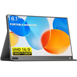 P161A11D 16.1 inch 1080P Portable Monitor Gaming Extended Screen, 16.1 inch 1080P