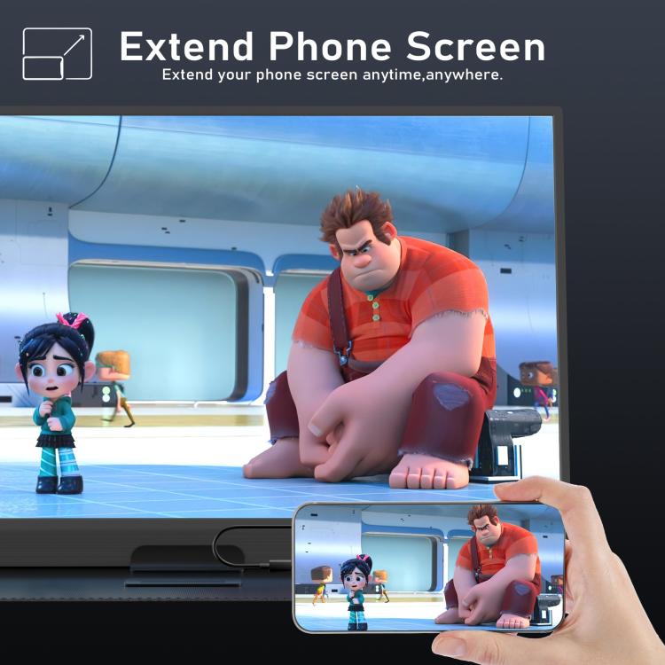 P161A11D 16.1 inch 1080P Portable Monitor Gaming Extended Screen, 16.1 inch 1080P