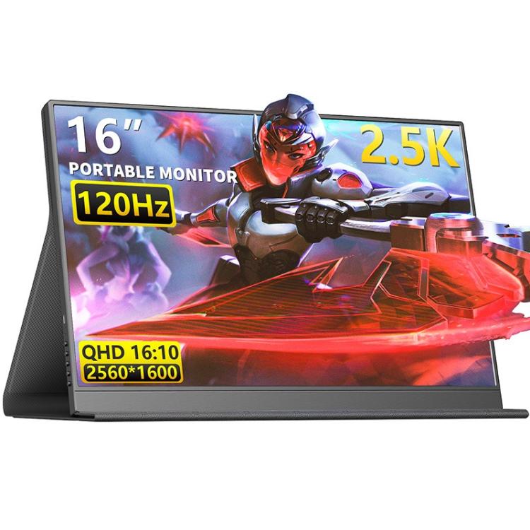 P160Q16BWG 16 inch 2.5K Portable Monitor 120Hz Gaming Extended Screen, 16 inch 2.5K 120Hz